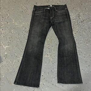 7 For All Mankind Dark Gray Boot Cut Jeans